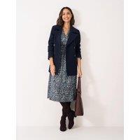 Crew Clothing Printed V-Neck Midi Tea Dress Multi