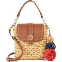 Dune London Raffia Top Handle Cross Body Bag Natural