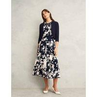 HOBBS Modal Blend Cropped Cardigan Navy