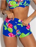 Free Spirit Floral High Waisted Swim Shorts