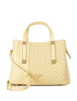 Woven Top Handle Tote Bag