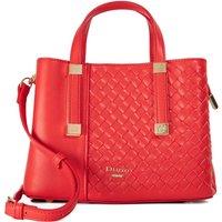 Dune London Woven Top Handle Tote Bag Red