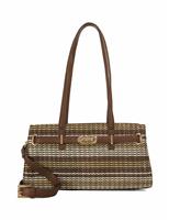 Faux Leather Croc Effect Shoulder Tote Bag