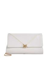 Leather Chain Strap Clutch Bag