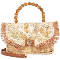 Dune London Embellished Cross Body Bag Orange