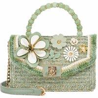 Dune London Embellished Cross Body Bag Green
