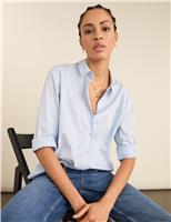 BAUKJEN Pure Cotton Oversized Shirt Light Blue