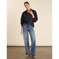 BAUKJEN Stretch High Waisted Wide Leg Jeans Indigo