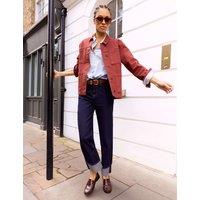 BAUKJEN Denim Relaxed Utility Jacket Red