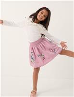 Pure Cotton Embroidered Skirt (3-13 Yrs)