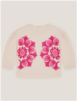 Pure Cotton Embroidered Top (3-13 Yrs)