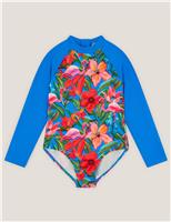 Tropical Long Sleeve Swimsuit (3-13 Yrs)