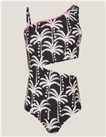 Palm Print Swimsuit (7-15 Yrs)