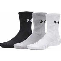 Under Armour 3 Pack Performance Logo Sports Socks White Mix