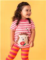 Pure Cotton Striped Hedgehog T-Shirt (3 Mths-8 Yrs)