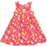 Frugi Cotton Rich Summer Dress (1-10 Yrs) Pink