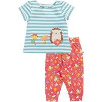 Frugi 2 Piece Pure Cotton Hedgehog Outfit (3-24 Mths) Multi