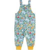 Frugi Pure Cotton Printed Dungarees (3 Mths-5 Yrs) Blue