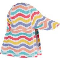 Frugi Kids' Striped Swim Sun Hat (0-4 Yrs) White