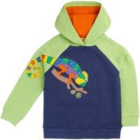 Frugi Pure Cotton Chameleon Appliqu Hoodie (2-12 Yrs) Navy