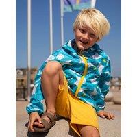 Frugi Hooded Packable Sea Creatures Raincoat (2-10 Yrs) Blue