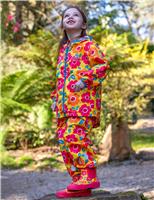 Frugi Floral Hooded Raincoat (2-10 Yrs) Yellow