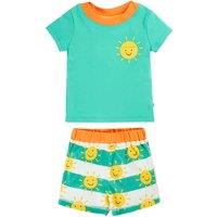 Frugi 2 Piece Pure Cotton Top & Bottom Outfit (3-24 Mths) Blue