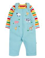 2 Piece Cotton Rich Dungaree Outfit (3-24 Mths)