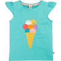Frugi Pure Cotton Ice Cream T-Shirt (1-10 Yrs) Blue