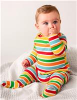 Cotton Rich Ribbed Striped Bodysuit (0-18 Mths)
