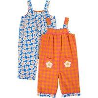 Frugi Pure Cotton Reversible Dungarees (3 Mths-5 Yrs) Orange