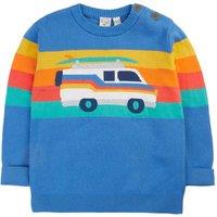 Frugi Pure Cotton Campervan Jumper (1-10 Yrs) Blue