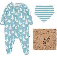 Frugi 2 Piece Pure Cotton Sleepsuit Gift Set (7lbs-12 Mths) Blue
