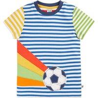 Frugi Pure Cotton Football Striped T-Shirt (1-10 Yrs) Multi