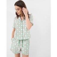 ACCESSORIZE Pure Cotton Heart Print Shortie Set Ivory