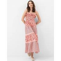 ACCESSORIZE Pure Cotton Floral Maxi Beach Dress Pink