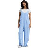 Billabong Only In Dreams Pure Cotton Wide Leg Jumpsuit Blue