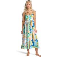 Billabong Island Life Cotton Rich Midaxi Beach Dress Blue