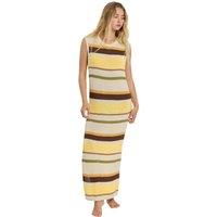 Billabong Those Days Striped Maxi Knitted Dress Beige