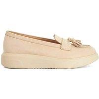 Dune London Suede Tassel Loafers Ecru