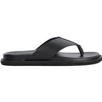 Dune London Leather Toe Post Sandals Black