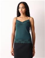Modal Rich V-Neck Lace Vest
