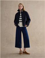 HOBBS Cotton Rich Collared Trench Coat Navy
