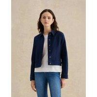 HOBBS Denim Short Jacket Navy