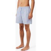 Lacoste Mid Length Crocodile Print Swim Trunks Blue Mix