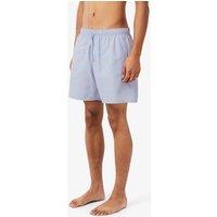 Lacoste Mid Length Crocodile Print Swim Trunks Blue Mix