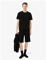 Cotton Rich Crocodile Print Pyjama Set