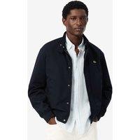 Lacoste Water Repellent Twill Harrington Jacket Navy