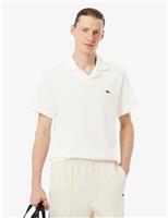 Lacoste Slim Fit Cotton Rich Polo Shirt White