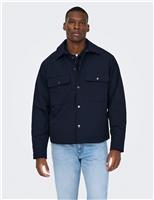 ONLY & SONS Padded Overshirt Navy